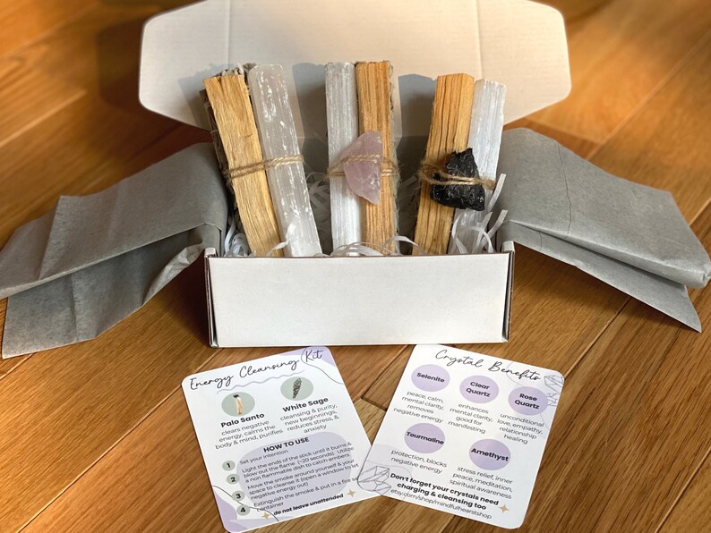 New Home Blessing Kit, Sage Bundle Gift Box, First Home Energy