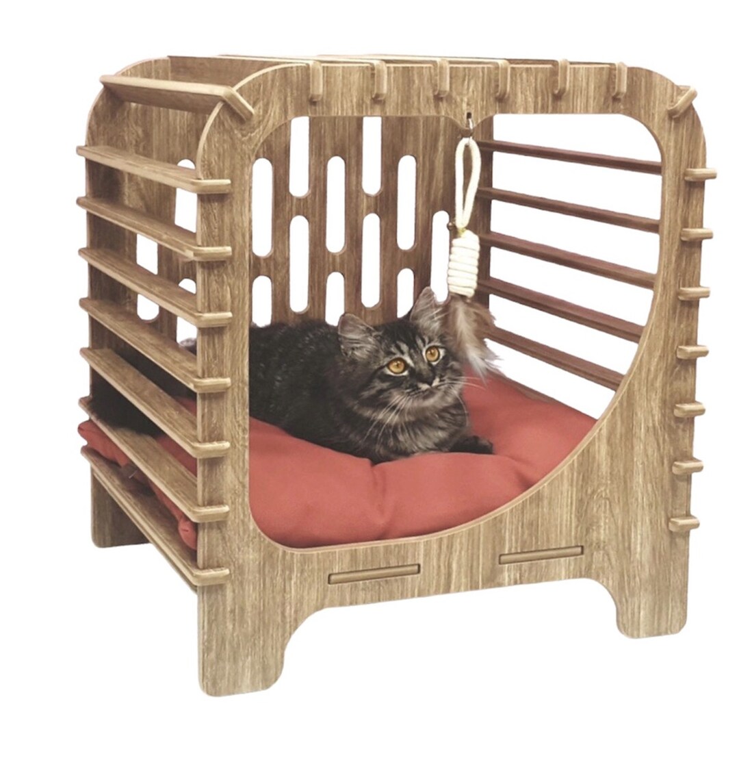Modern Dog and Cat House With Airy Walls. Dog Beds Cat Beds Etsy