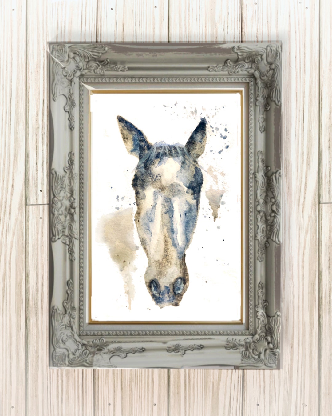 Horse Watercolor Print, Handmade Wall Art of Arizona Apaloosa - Etsy