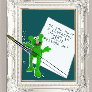 Custom Muppet-Style Watercolor Print