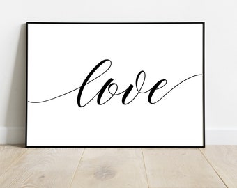 Love Definition Print Love Printable Art Home Decor Wall Art Instant ...