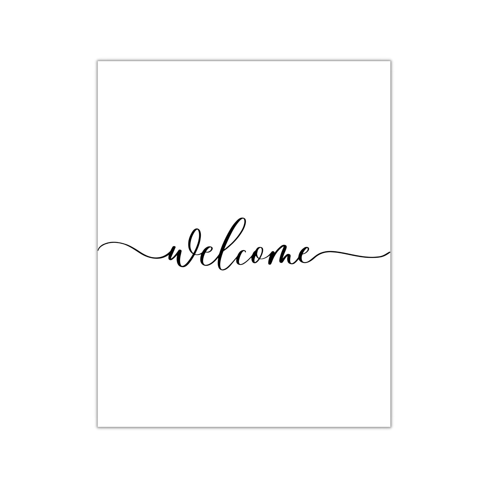 Welcome Printable Wall Art Instant Download Digital Etsy