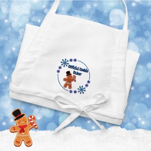 Tablier de biscuits de Noël, Tablier familial de biscuits en pain d’épice, Jeux de vacances Souvenirs créatifs, Tablier de cuisson