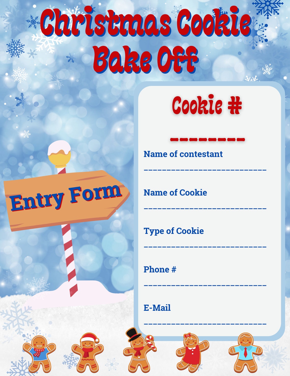 Christmas Cookie Bake off Competition - Etsy