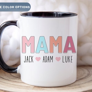 Personalized Mama Mug With Kids Names, Mother&#39;s Day Coffee Mug, Custom Gift For Mom, Mother&#39;s Day Gifts, Future Mama Cup, (Mug-1 Mama)