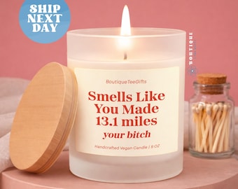 Funny Marathon Runner Candle, Running Gift For Her, Runner Appreciation,  Runner Birthday Gift (CAN-TRE26)