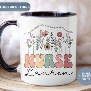 Custom Nurse Mug, Personalized Nurse Coffee Mug, Custom RN Gifts, Nurse Gifts, LPN Cup, (Mug-28NURSE)