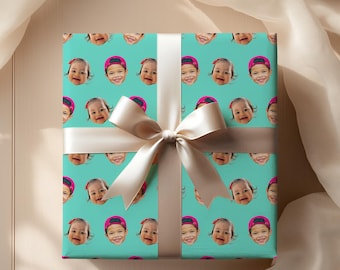 Custom Photo Gift Wrapping Paper: Custom Birthday Gift Wrap, Funny Wrapping Paper With Photo (WP-1)