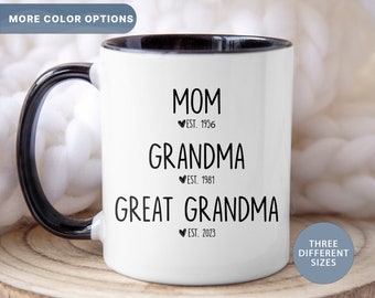 Great Grandma Mug Personalized, Great Grandma Gift, Great Grandma Coffee Mug, Great Grandma Coffee Cup, (Mug-24GGM)