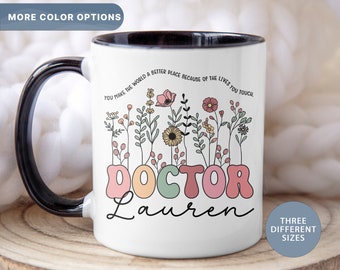 Doctor Mug, Personalized Doctor Coffee Mug, Gifts for Doctors, Doctor Graduation Cup, Custom Thank You Gift, (Mug-28 DR)