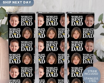 Fathers Day Sublimation Designs For 40 oz Picture Tumblers Dad Photo Quencher Tumbler Png Wood Tumbler Template With 2 Photos Father Gifts