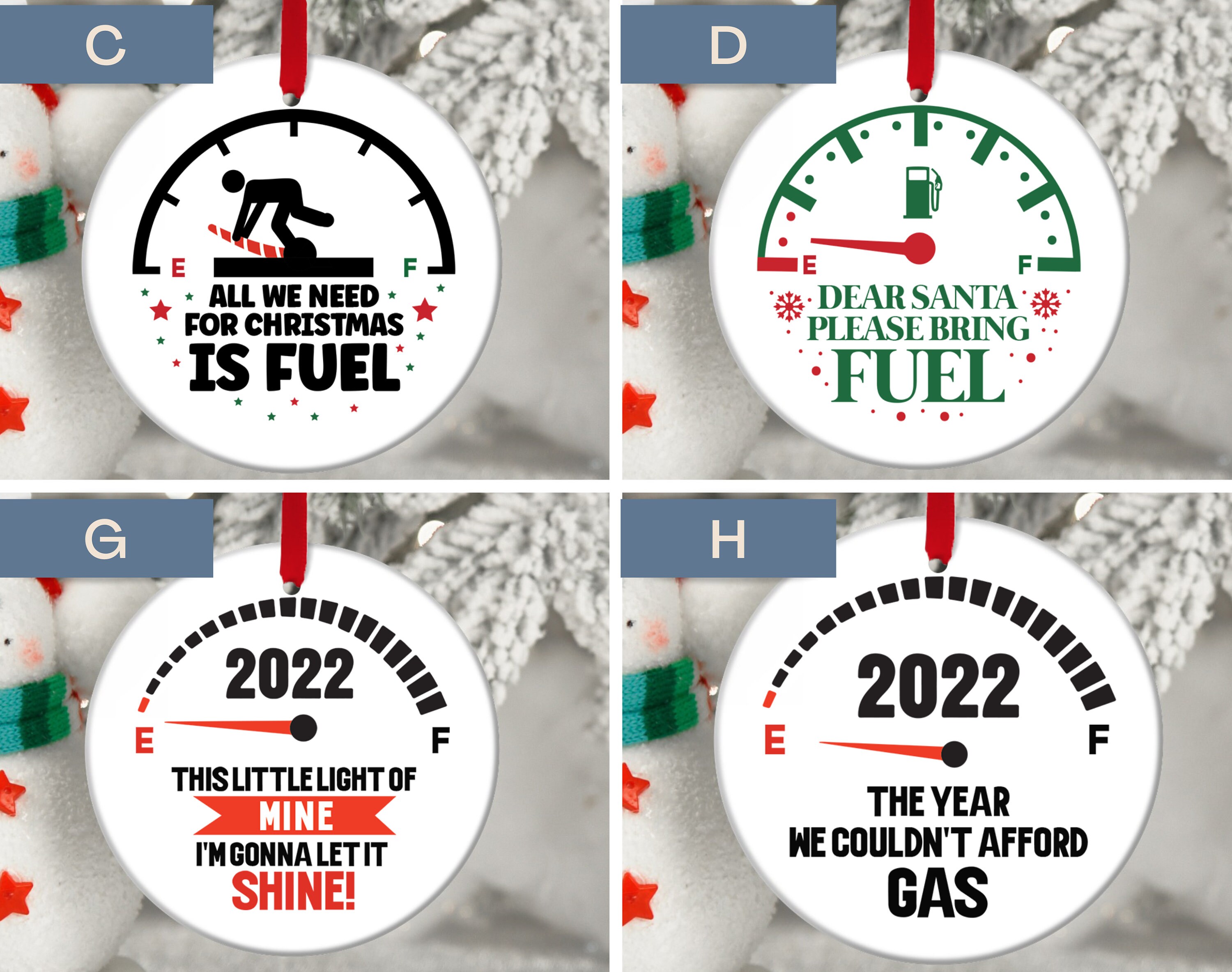 Funny 2022 Christmas Ornaments