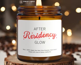 After Residency Glow, Handmade Soy Candle - Unique Graduation Gift, Home Decor, Aromatherapy Candle for Medical Professionals(CAN-GRA11)