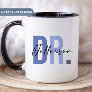 Custom Doctor Coffee Mug, Doctor Appreciation Gift, Healthcare Mug, Doctor Life Coffee Cup, Thank You Gift Mug, (MUG-56 Blue)