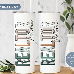 Custom Realtor Tumbler • Realtor Appreciation Gift • Realtor Appreciation • Gift Idea for Realtor • Custom Realtor Tumbler (TM-150 Realtor)