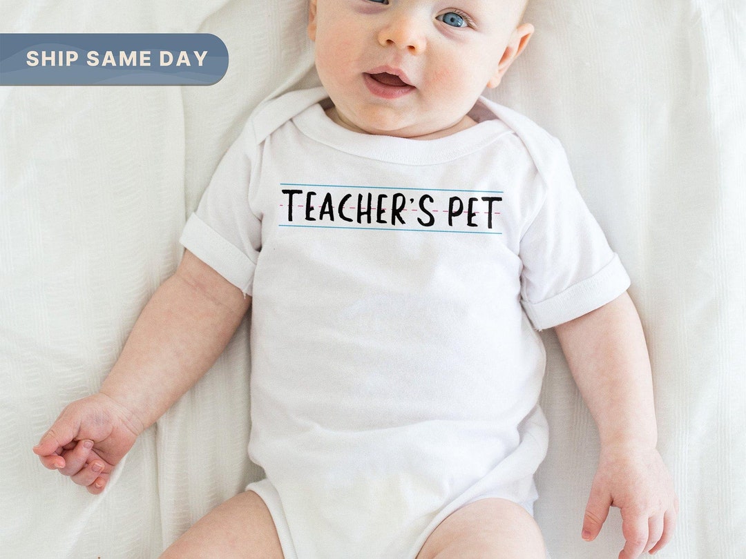 Teacher's Pet Onesie® Teacher Onesie® Baby School Etsy