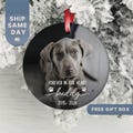 Personalized Dog Memorial Ornament, Custom Pet Memorial Keepsake, In Loving Memory Pet Ornament, Holiday Remembrance Decor (RP-6 Forever)