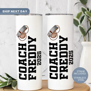 Gift for Coach, Personalized Volleyball Coach Tumbler, 20 Oz Tumbler Gift For Men, Custom Tumbler For Coach Appreciation,(TM-748)