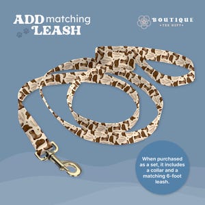 Western Cowboy Dog Collar, Cowboy Boots Collar, Engraved Dog Collar, Collar & Leash Set (DOG44) immagine 5