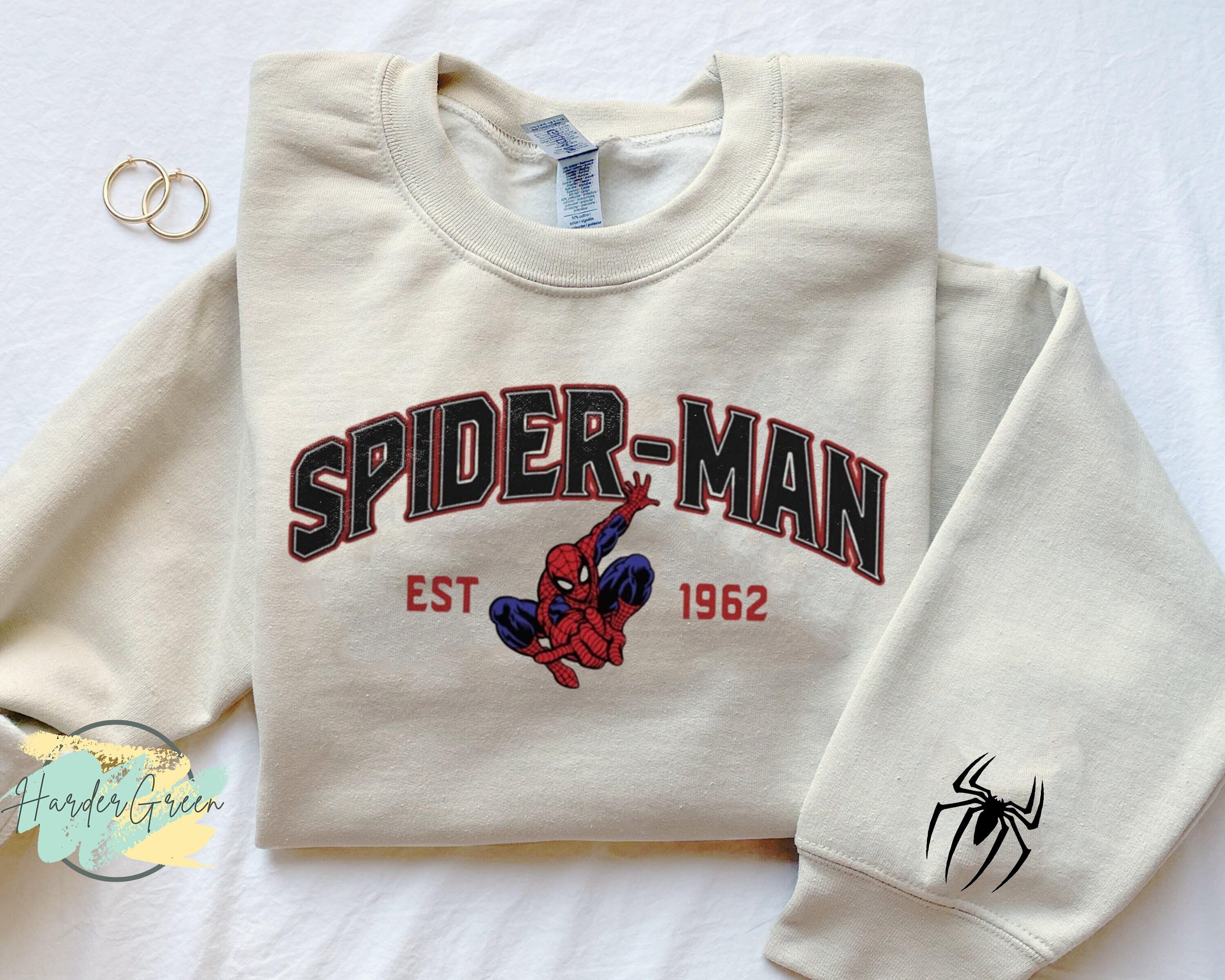 Spiderman NIKE Logo PRINT Crewneck Sweatshirt - Teeholly