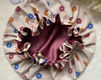 Sweet Dreams Haarpflegehaube aus ultraweichem Satin und Baumwolle, ideal zur Feuchtigkeitsversorgung, für alle Haartypen