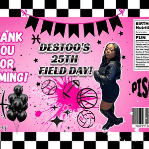 Customized Chip Bag, Digital file, Any Theme Customized Chip Bag, Custom Party Chip Bag, Party Favors, custom