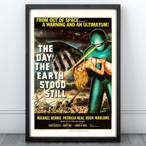 Vintage Sci-Fi Movie Posters Wall Art Prints Retro Spaceship Art Decor Affordable Instant Download Perfect for Home or Office Movie Night