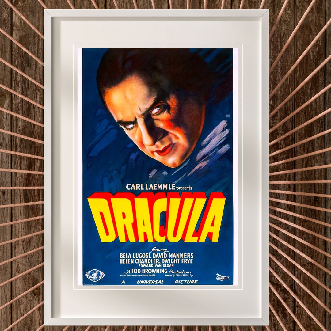 Count Dracula Vintage Horror Movie Poster | Classic Horror Movie ...