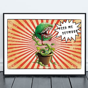 Audrey Two Digital Poster | Classic Horror Movie, Horror Gifts, Horror Movie Poster, Digital Movie Poster, Poster Download, Horror Decor