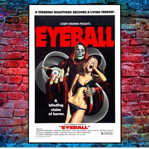 Eyeball Vintage Horror Movie Poster | Vintage Movie Poster, Horror Poster, Vintage Poster, Movie Theater Decor, Horror Home Decor, Posters