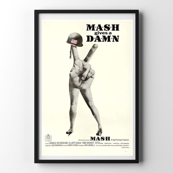 Mash Vintage Tv Poster Art | Mash Tv Show, Tv Show Poster, Minimalist Poster, Mid Century Poster, Vintage Poster, Vintage Wall Art, Poster