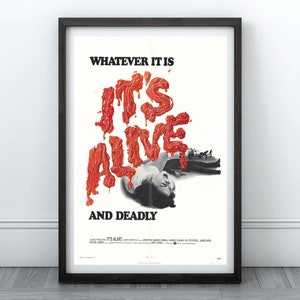 It&#39;s Alive Horror Movie Poster | Vintage Movie Poster, Horror Movie Art, Horror Movie Posters, Vintage Poster, Horror Decor, Horror Art
