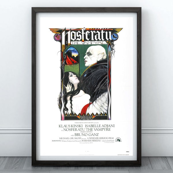 Nosferatu Classic Horror Movie Poster | Vampire Art, Vampire Home Decor, Vampire Decor, Horror Home Decor, Classic Horror Decor, Poster Art