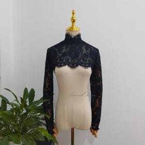 Black Lace Jacket Weddings - Etsy