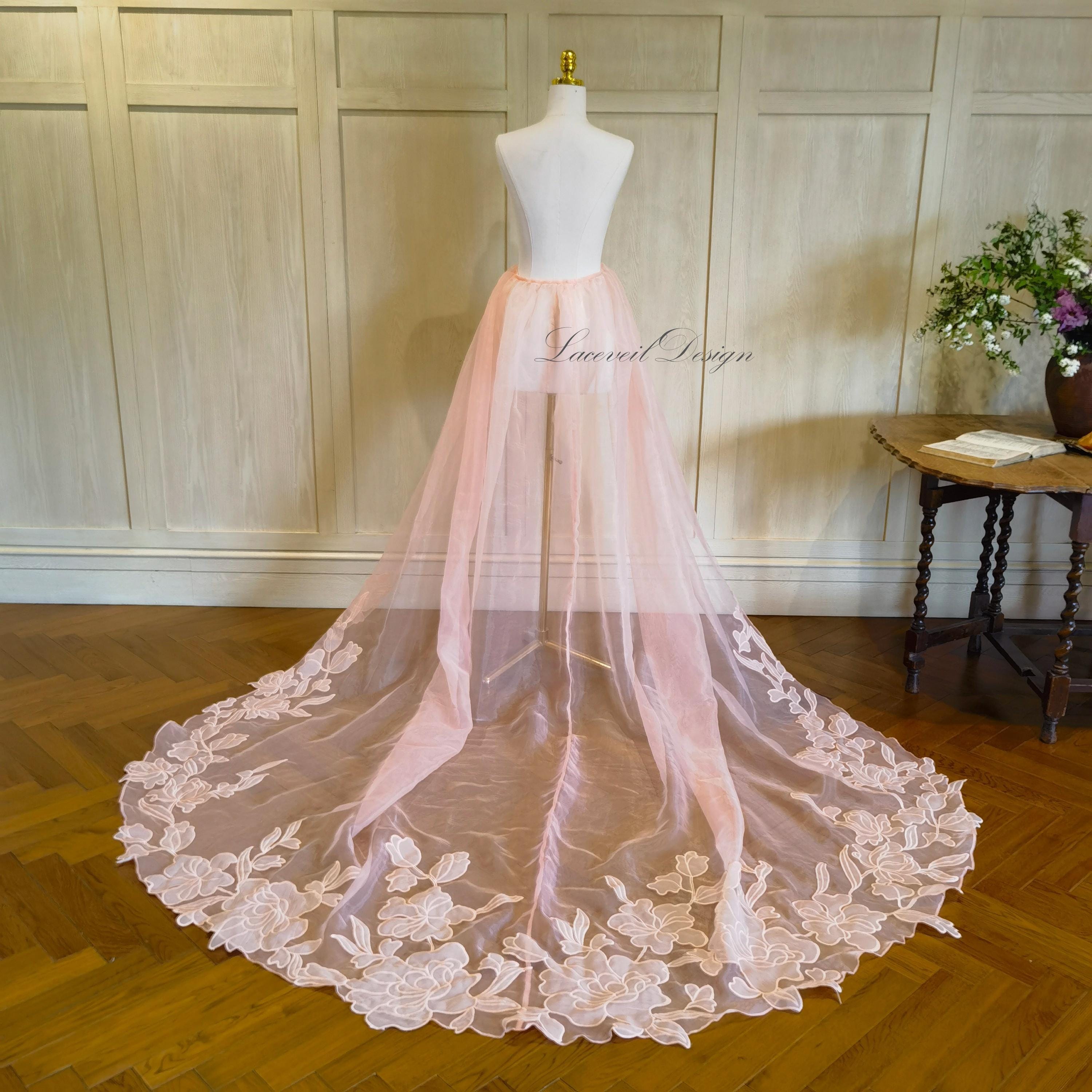 light pink floor length bridesmaid dresses Sexy Light Pink One-shoulder Lace Mermaid Side-slit Long Bridesmaid Dr –  AlineBridal main image 1