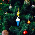 Homer Simpson Christmas Ornament Set | 3x Pack | Double Sided Ornament | Hiding in Bushes Meme | Homer Meme Decoration