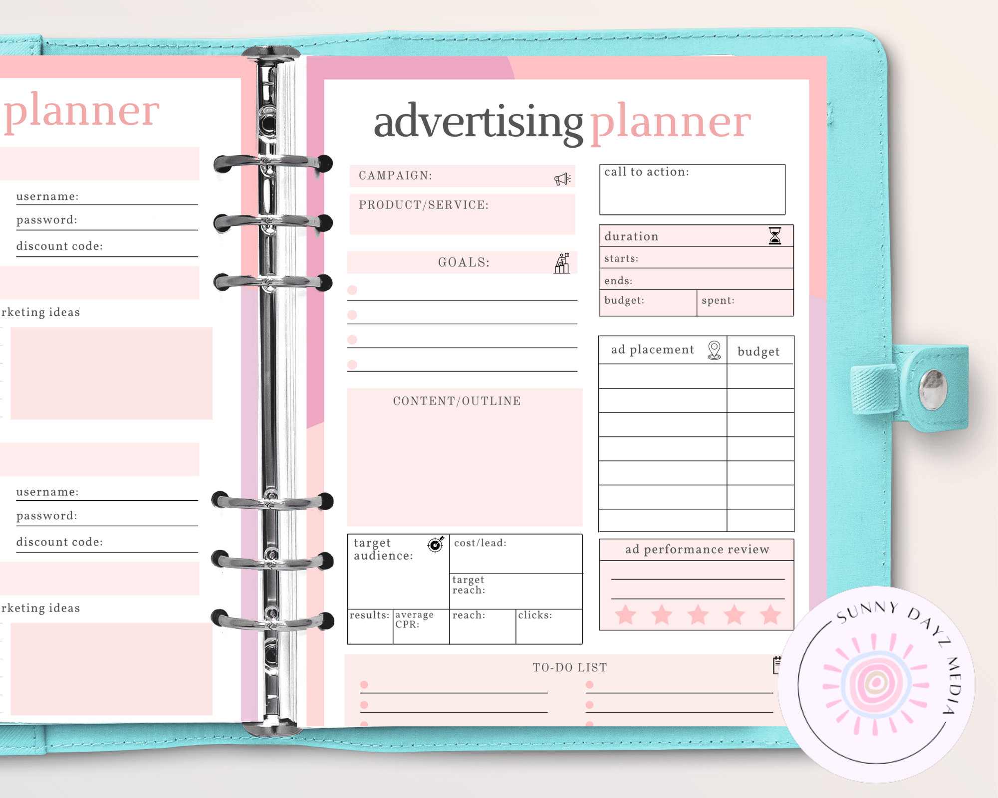 Podcast Planner Podcast Template Content Planner Social Etsy