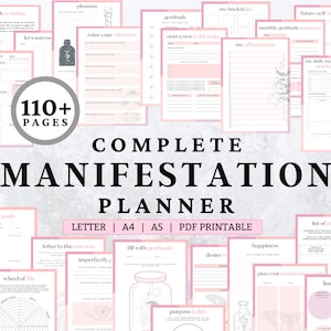 Manifestation Journal, gratitude journal, wellness journal, law of attraction, manifestation check, money manifestation, dream journal