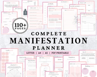 Manifestation Journal, gratitude journal, wellness journal, law of attraction, manifestation check, money manifestation, dream journal