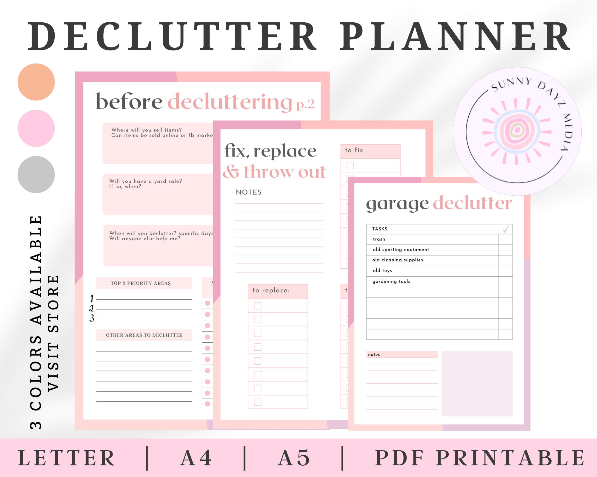 Wood Shop Declutter Checklist.pdf Declutter Planner, Declutter Checklist, Cleaning Schedule, Cleaning ...