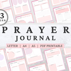 Diário de oração, estudo bíblico, diário de gratidão, planejador digital de Deus, download de PDF de Jesus, planejador para impressão de oração diária, cartões de oração