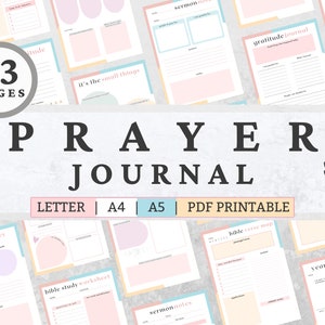 Diario de oración, estudio bíblico, diario de gratitud, planificador digital de Dios, descarga de PDF de Jesús, planificador imprimible de oración diaria, tarjetas de oración