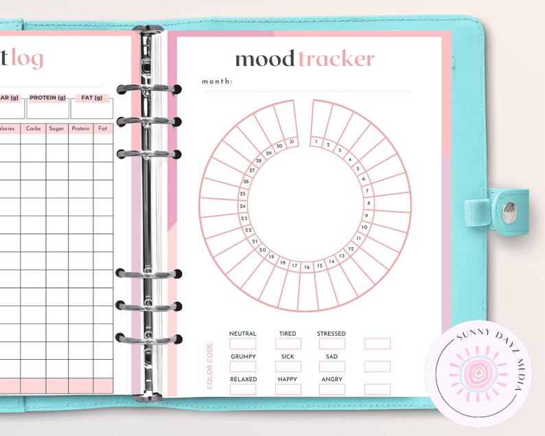 Medical Planner, medical binder, blood pressure log, medicine tracker, medical binder printable, mental health tracker, medical tracker image 6
