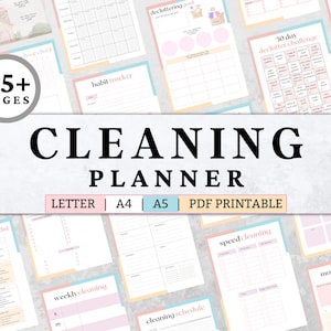 Cleaning Schedule, Cleaning Checklist, Cleaning Planner, Cleaning Schedule Printable, Weekly Cleaning Schedule, Zone Cleaning, Printable PDF