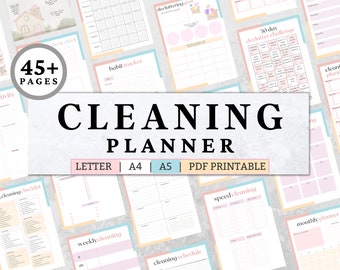 Cleaning Planner, Checklist, and Schedule (Printable PDF)