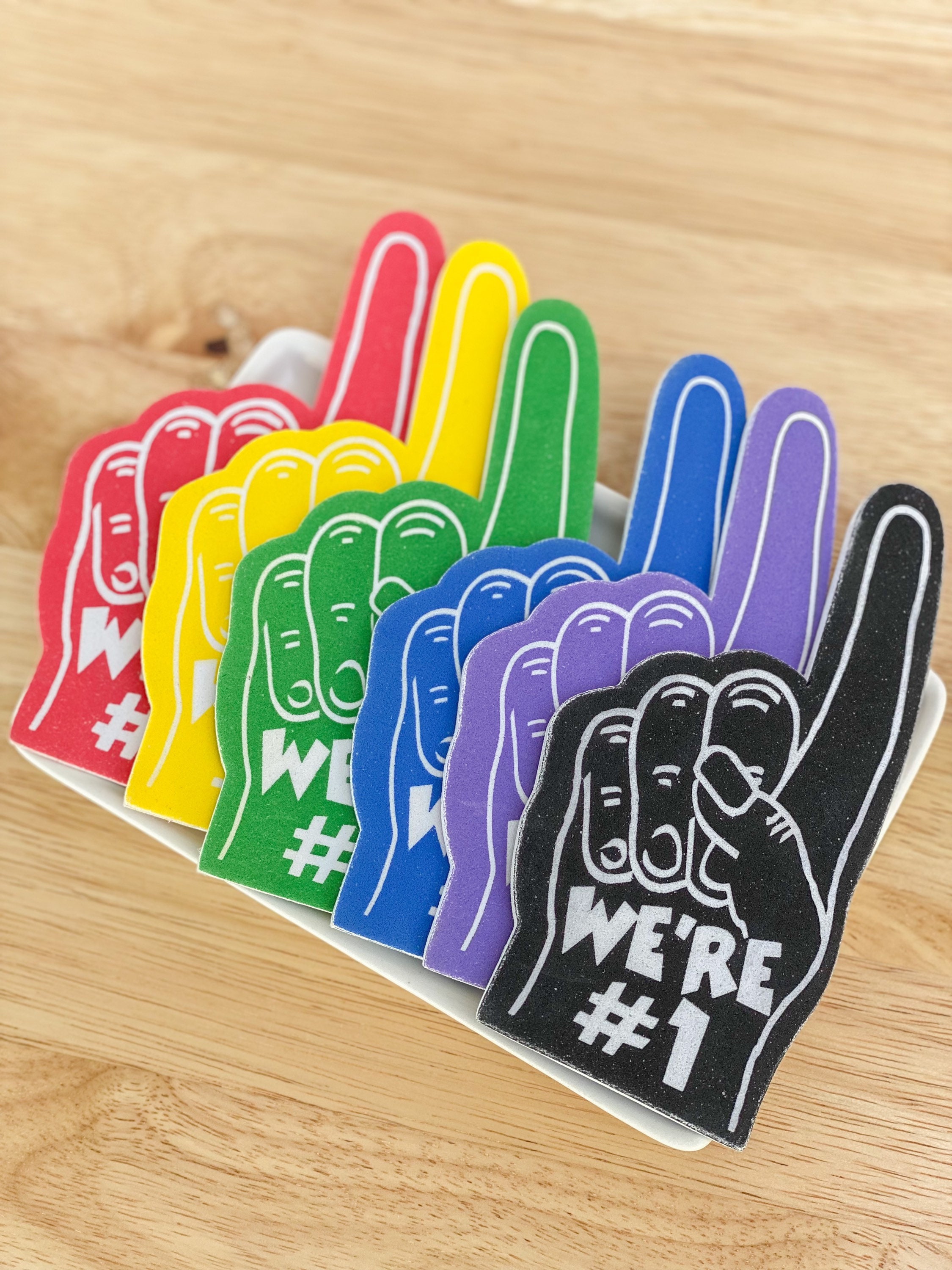 Plain Blue Foam Finger