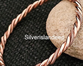 Copper Tensor Energy Bangle: Self Healing Ring Bracelet