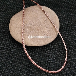 100 % Copper Chain necklace, Pure Copper Wheat chain ,Solid jewelry Chain ,Gift for Viking jewelry , Eco friendly chain, Pure Red  Copper.