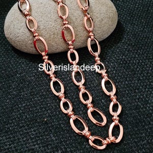 100% Heavy Antiqued Copper Chain necklace Handmade pure copper chain Length -14 To 36 Inches Copper Necklace for Women jewelry Christmas Gif