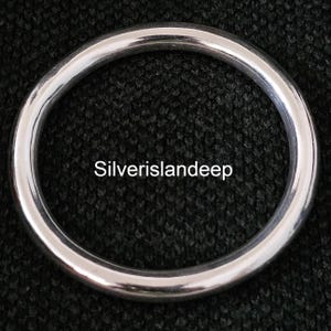 Bracciale spesso in argento sterling fatto a mano: bracciale da donna spesso